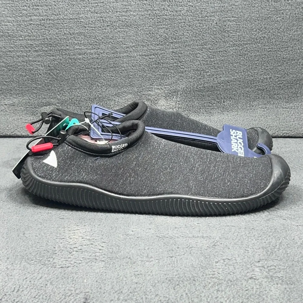 Rugged Shark AquaFlo Mens Gray Water Shoes Size 10 Slip On Loafer